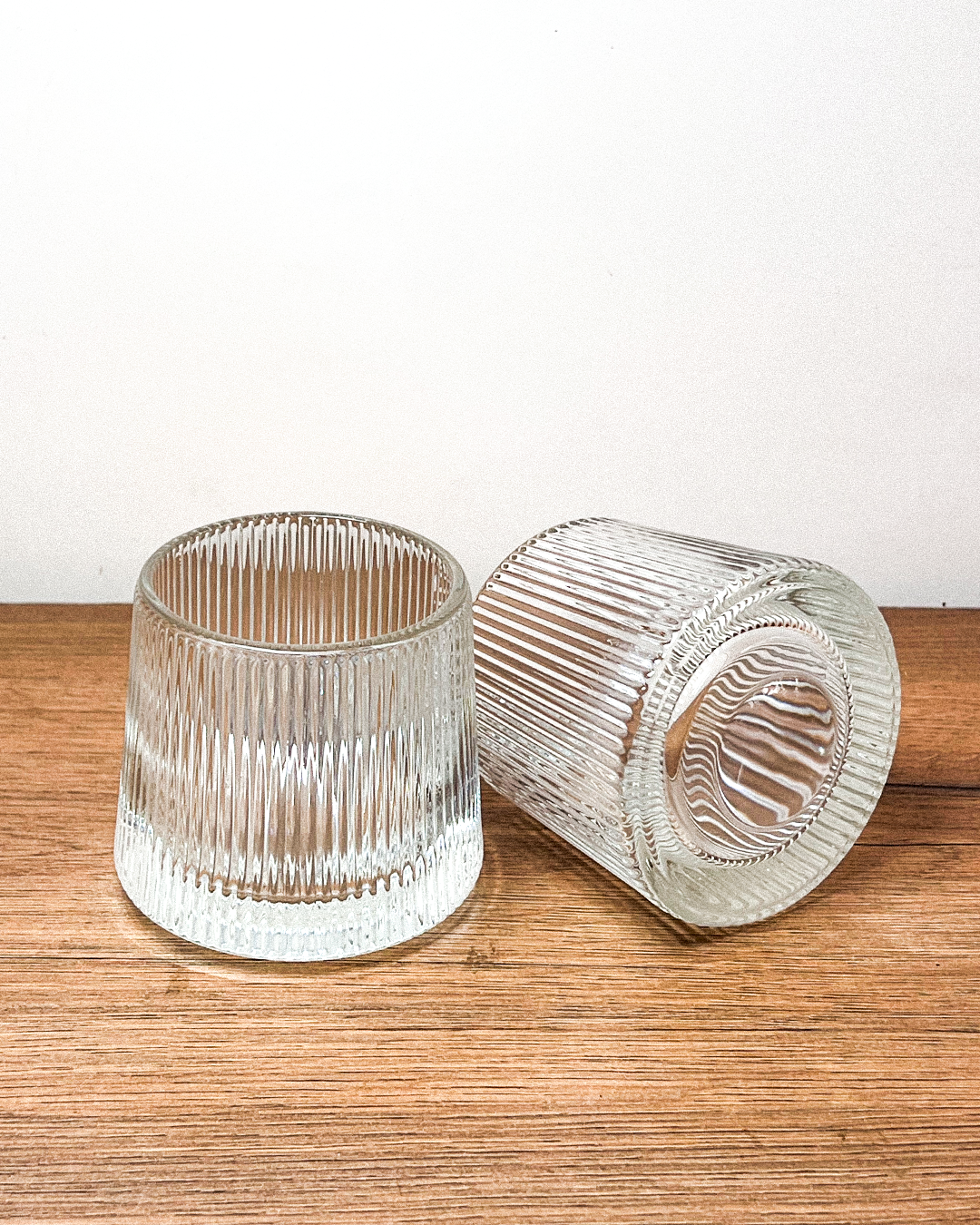 Mini Rotating Fluted Glass - Set of 2