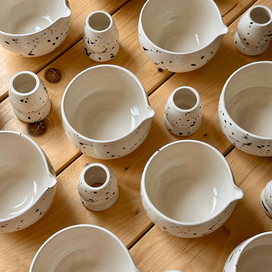 Moh for Noon Ceramic Matcha Bowl Set of 2