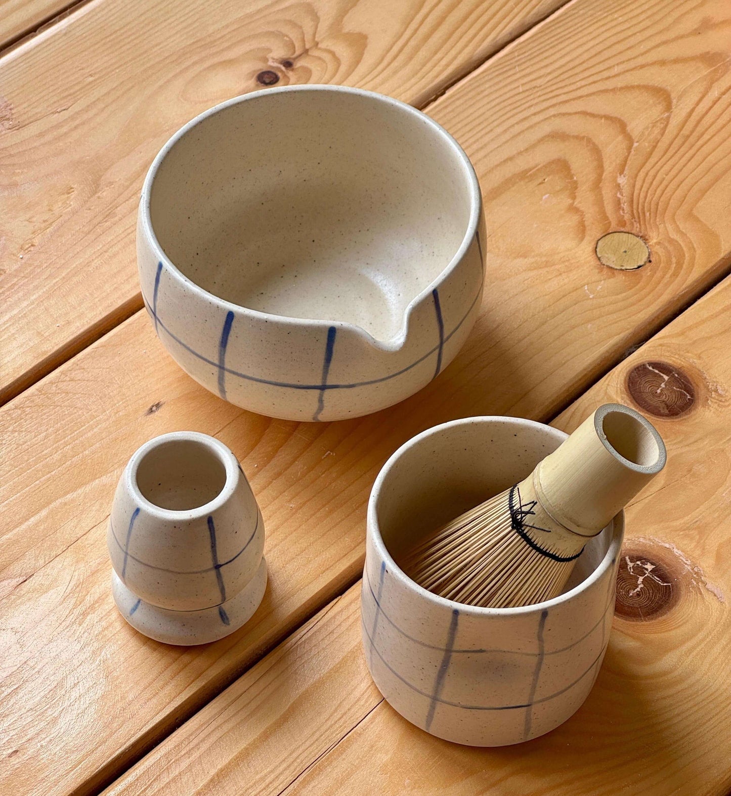 Moh for Noon Ceramic Matcha Bowl Set of 3