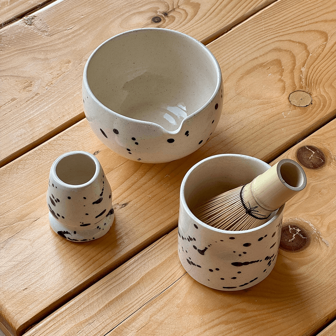 Moh for Noon Ceramic Matcha Bowl Set of 3