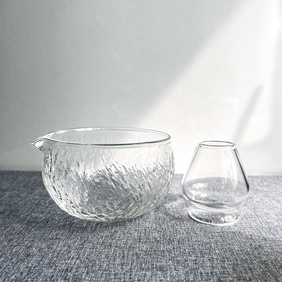 Noon Matcha Crystal Bowl Set