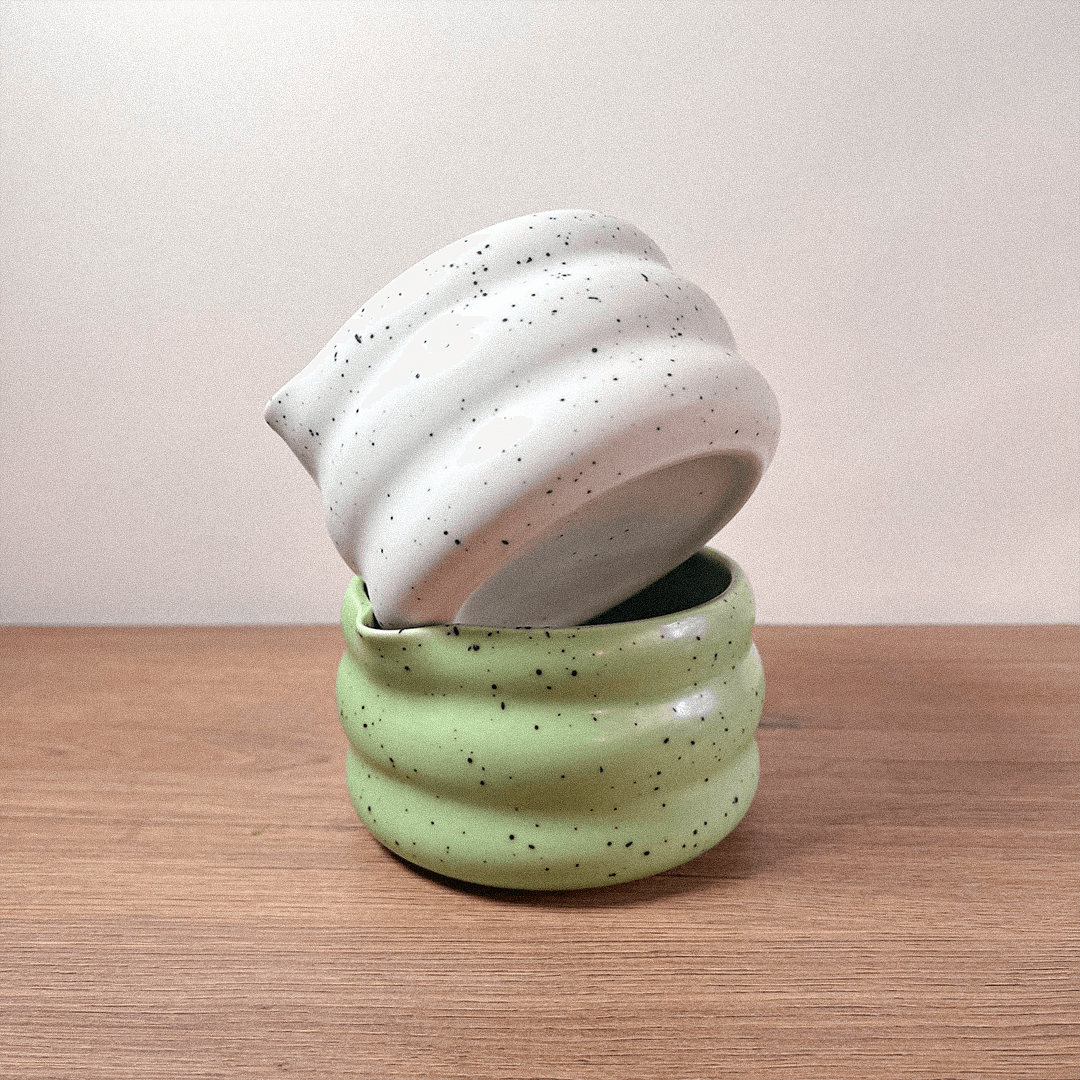 Noon Dot Ceramic Matcha Bowl