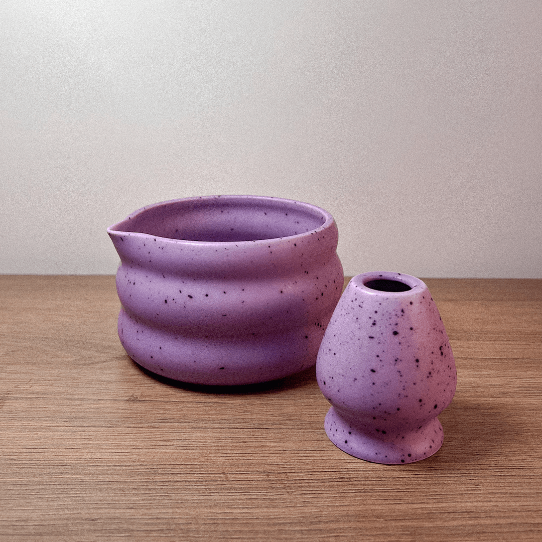Noon Dot Ceramic Matcha Bowl Set