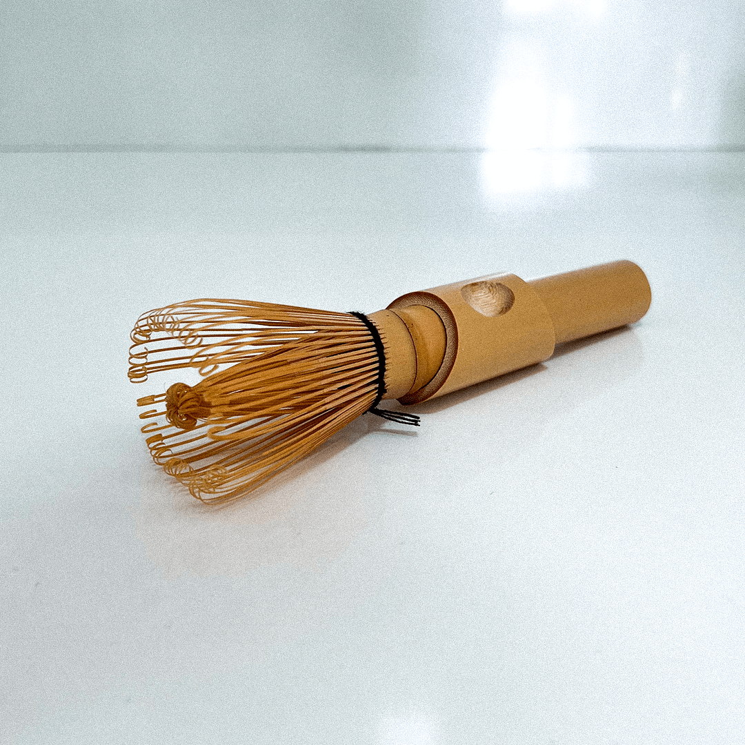 Long Bamboo Whisk with a Stand