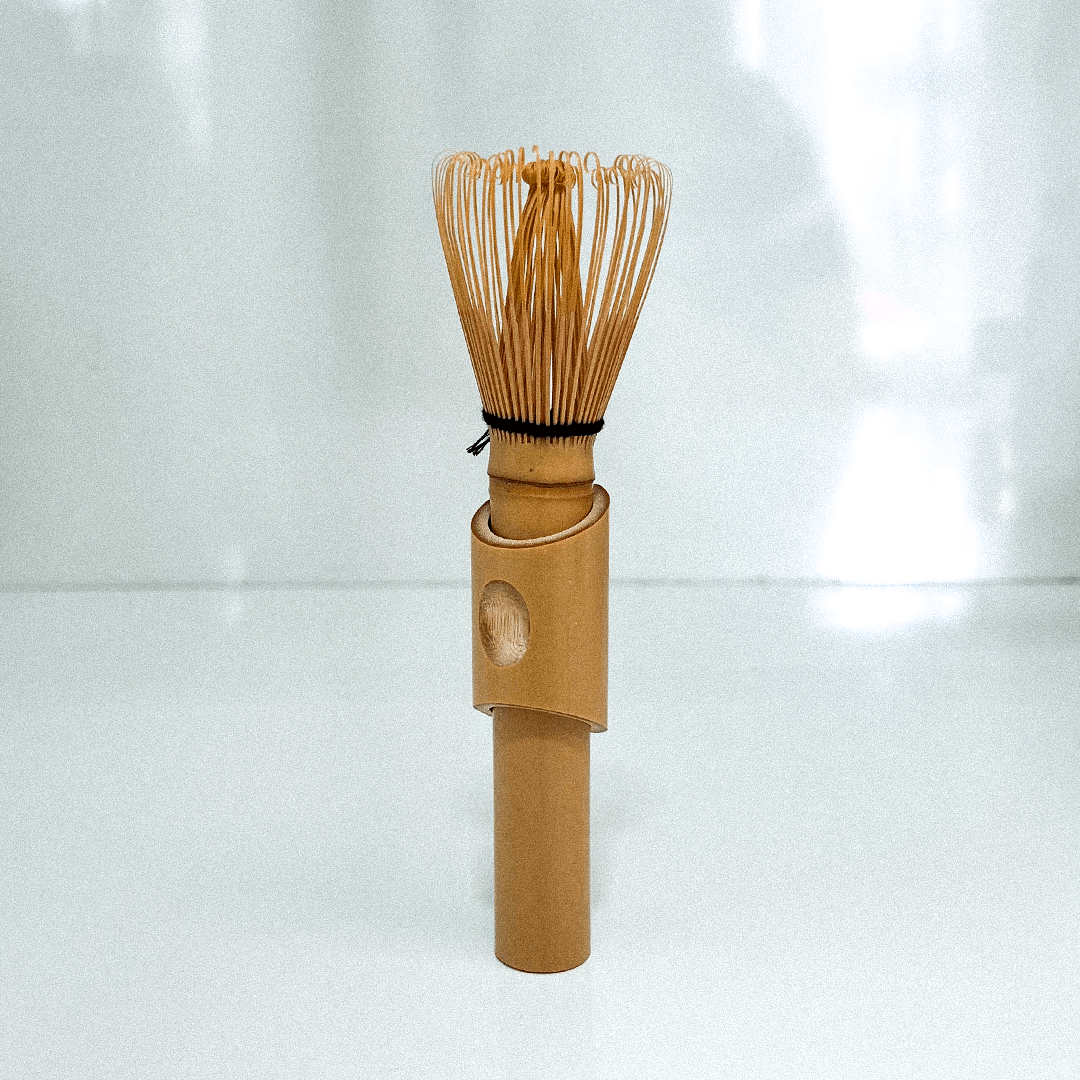 Long Bamboo Whisk with a Stand