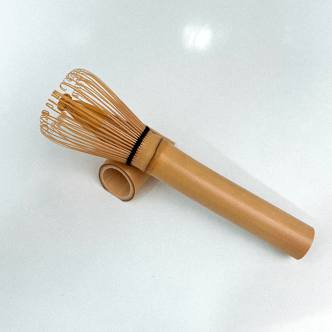 Long Bamboo Whisk with a Stand
