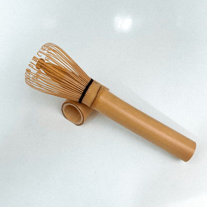 Long Bamboo Whisk with a Stand