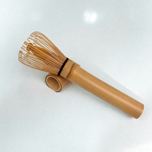 Long Bamboo Whisk with a Stand